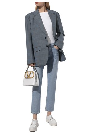 Женская кожаные ботинки SANTONI белого цвета по цене 44350 руб., арт. WUHW59867BIANUDYI20 | Фото 2 Женская кожаные ботинки SANTONI белого цвета, арт. WUHW59867BIANUDYI20 | Фото 2 (Каблук высота: Низкий; Материал внутренний: Натуральная кожа; Материал внешний: Кожа; Подошва: Платформа; Материал утеплителя: Без утеплителя)