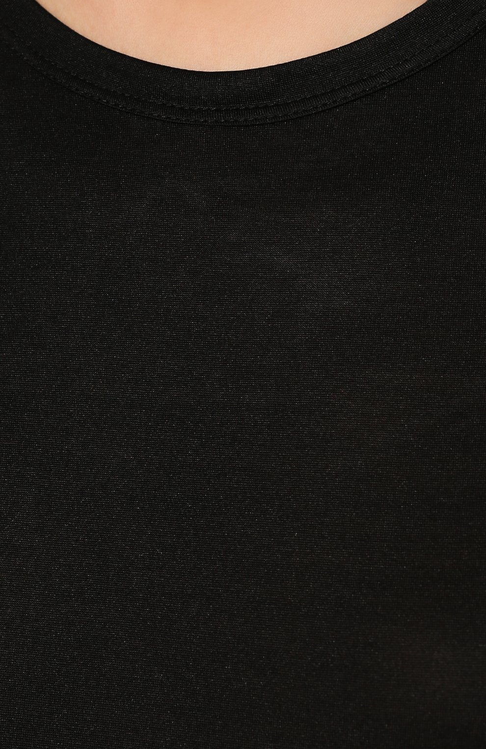 Женская шелковая футболка TOM FORD черного цвета, арт. TSJ383-FAX835 | Фото 5 (Материал внешний: Шелк; Принт: Без принта; Рукава: Короткие; Длина (для топов): Стандартные; Женское Кросс-КТ: Футболка-одежда; Стили: Кэжуэл)