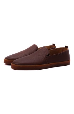 Мужские кожаные слипоны H`D`S`N BARACCO коричневого цвета по цене 42950 руб., арт. R0DI.26* | Фото 1 Мужские кожаные слипоны H`D`S`N BARACCO коричневого цвета, арт. R0DI.26* | Фото 1 (Материал внутренний: Натуральная кожа; Материал внешний: Кожа; Стили: Кэжуэл; ширина носка стельки: 9, 9,5; толщина подошвы: 2,3; Длина стельки: 29, 29,2, 30,3)