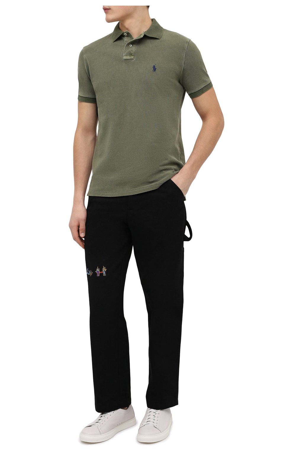 Спортивное поло. Брюки ea7 visibility. Спортивные брюки ea7 Emporio Armani клеш.