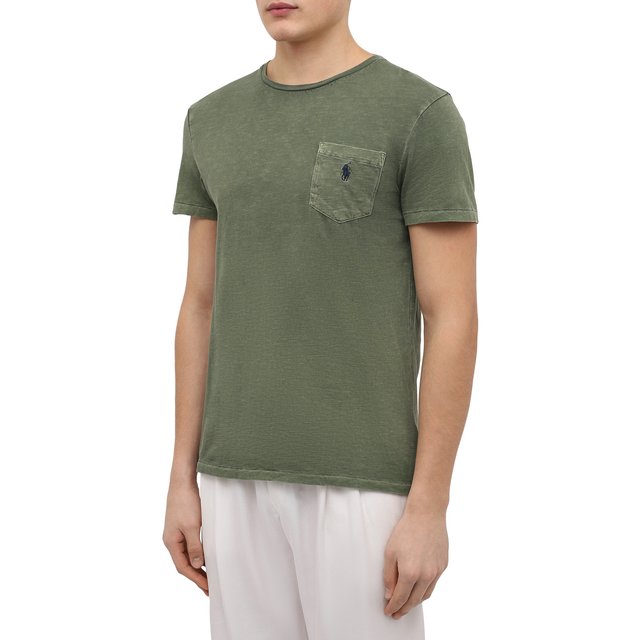 фото Хлопковая футболка polo ralph lauren