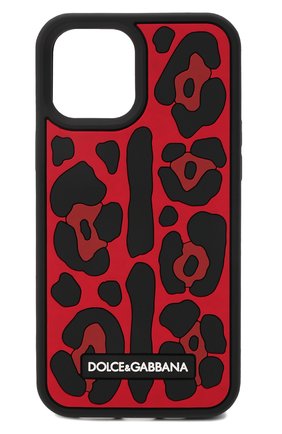 Чехол для iphone 12 pro max DOLCE & GABBANA красного цвета, арт. BP2908/A0995 | Фото 1 (Материал: Пластик)