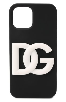 Чехол для iphone 12 pro max DOLCE & GABBANA черного цвета, арт. BP2908/A0976 | Фото 1 (Материал: Пластик)