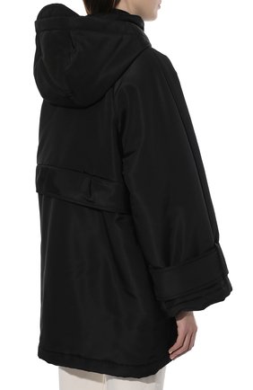 Женская куртка GUCCI черного цвета, арт. 669869/ZAIBR | Фото 4 (Кросс-КТ: Куртка, Ветровка; Материал внешний: Шелк; Рукава: Длинные; Длина (верхняя одежда): До середины бедра; Стили: Спорт-шик; Материал подклада: Вискоза)