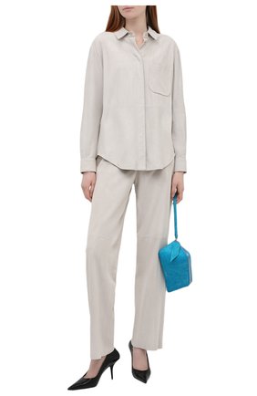 Женская замшевая рубашка GIORGIO ARMANI бежевого цвета по цене 279500 руб., арт. IAC01P/IAP01 | Фото 2 Женская замшевая рубашка GIORGIO ARMANI бежевого цвета, арт. IAC01P/IAP01 | Фото 2 (Длина (для топов): Стандартные; Материал внешний: Натуральная кожа, Замша; Рукава: Длинные; Стили: Кэжуэл; Принт: Без принта; Женское Кросс-КТ: Рубашка-одежда)