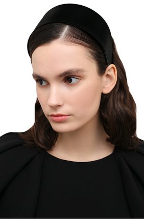 Женский ободок для волос GIORGIO ARMANI черного цвета, арт. 61N801/2R080 | Фото 2 (Материал: Текстиль; Региональные ограничения белый список (Axapta Mercury): RU)