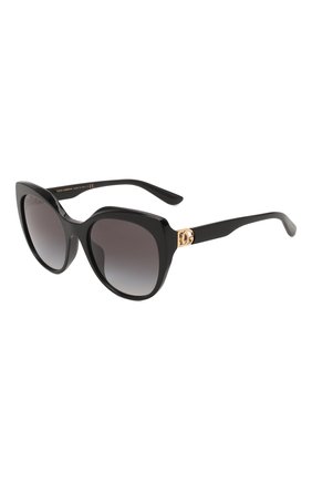Женские солнцезащитные очки DOLCE & GABBANA черного цвета, арт. 4392F-501/8G | Фото 1 (Тип очков: С/з; Оптика Гендер: оптика-женское; Очки форма: Cat-eye)