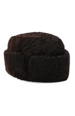 Мужская шапка из меха каракульчи FURLAND темно-коричневого цвета, арт. 0010301710062200000 | Фото 1 (Материал: Натуральный мех)