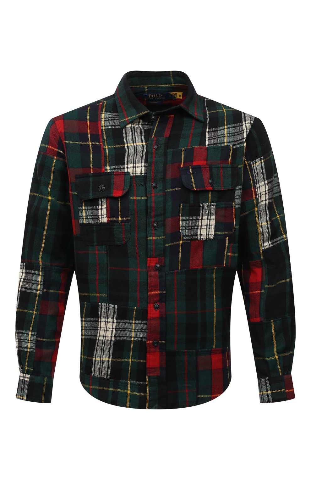 Мужская разноцветная хлопковая рубашка POLO RALPH LAUREN купить в  интернет-магазине ЦУМ, арт. 710854779/4988