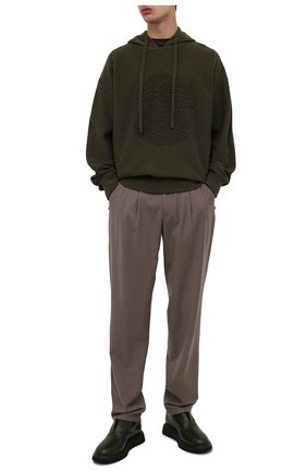 Мужские кожаные оксфорды GIORGIO ARMANI хаки цвета по цене 96050 руб., арт. X2C683/XF612 | Фото 2 Мужские кожаные оксфорды GIORGIO ARMANI хаки цвета, арт. X2C683/XF612 | Фото 2 (Материал внутренний: Натуральная кожа; Материал внешний: Кожа; Стили: Классический)