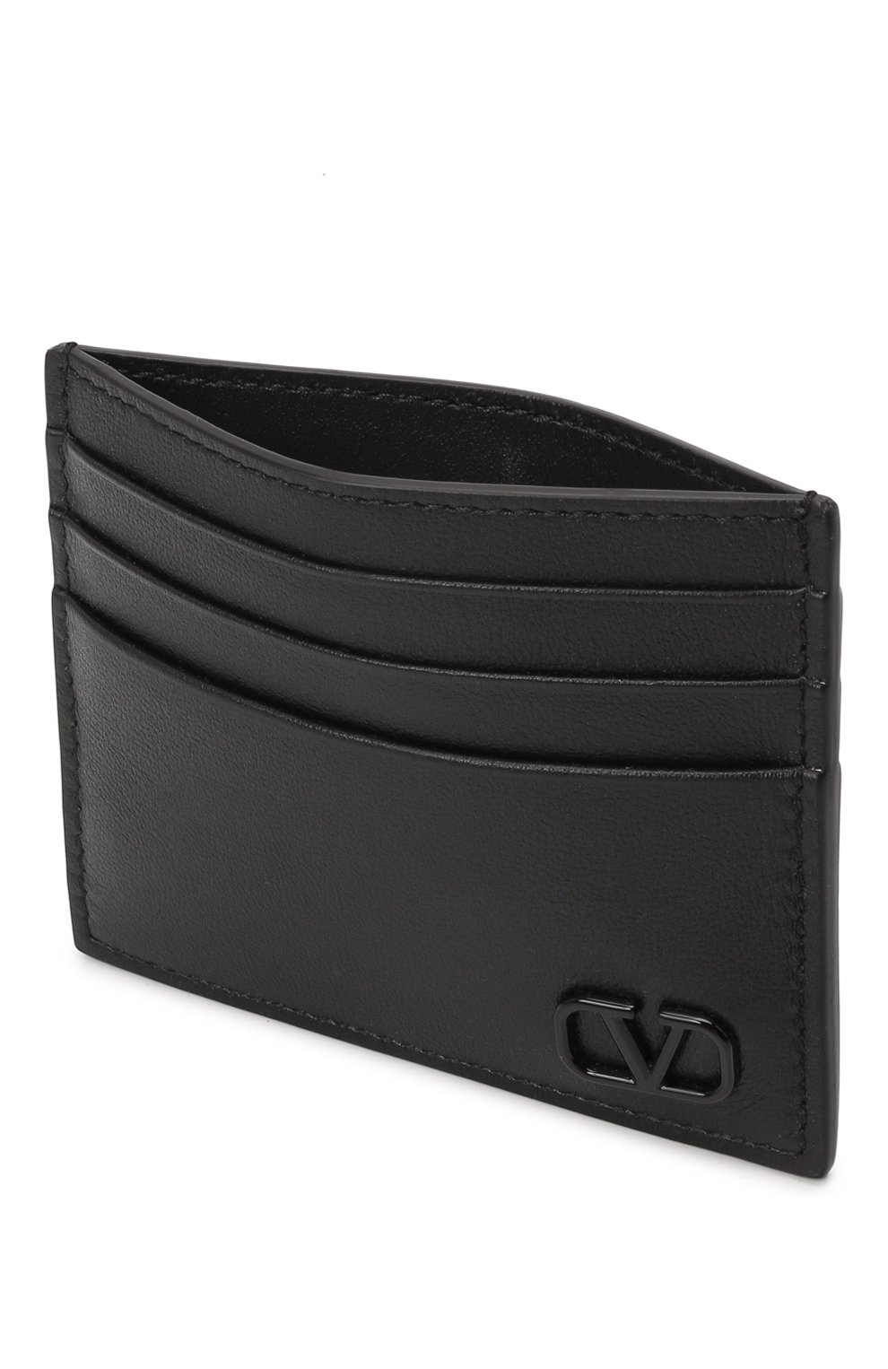 Мужской кожаный футляр для кредитных карт VALENTINO черного цвета, арт. XY2P0S49/ZQU | Фото 3 (Материал: Натуральная кожа)