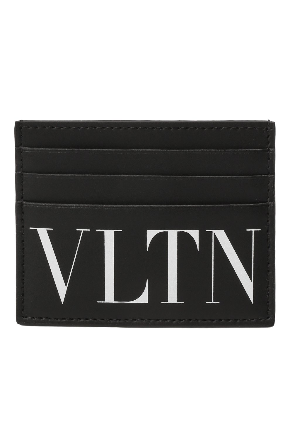 Мужской кожаный футляр для кредитных карт VALENTINO черного цвета, арт. XY2P0S49/LVN | Фото 1 (Материал: Натуральная кожа)