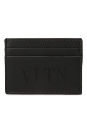 Мужской кожаный футляр для кредитных карт VALENTINO черного цвета, арт. XY2P0448/VNA | Фото 1 (Материал: Натуральная кожа)