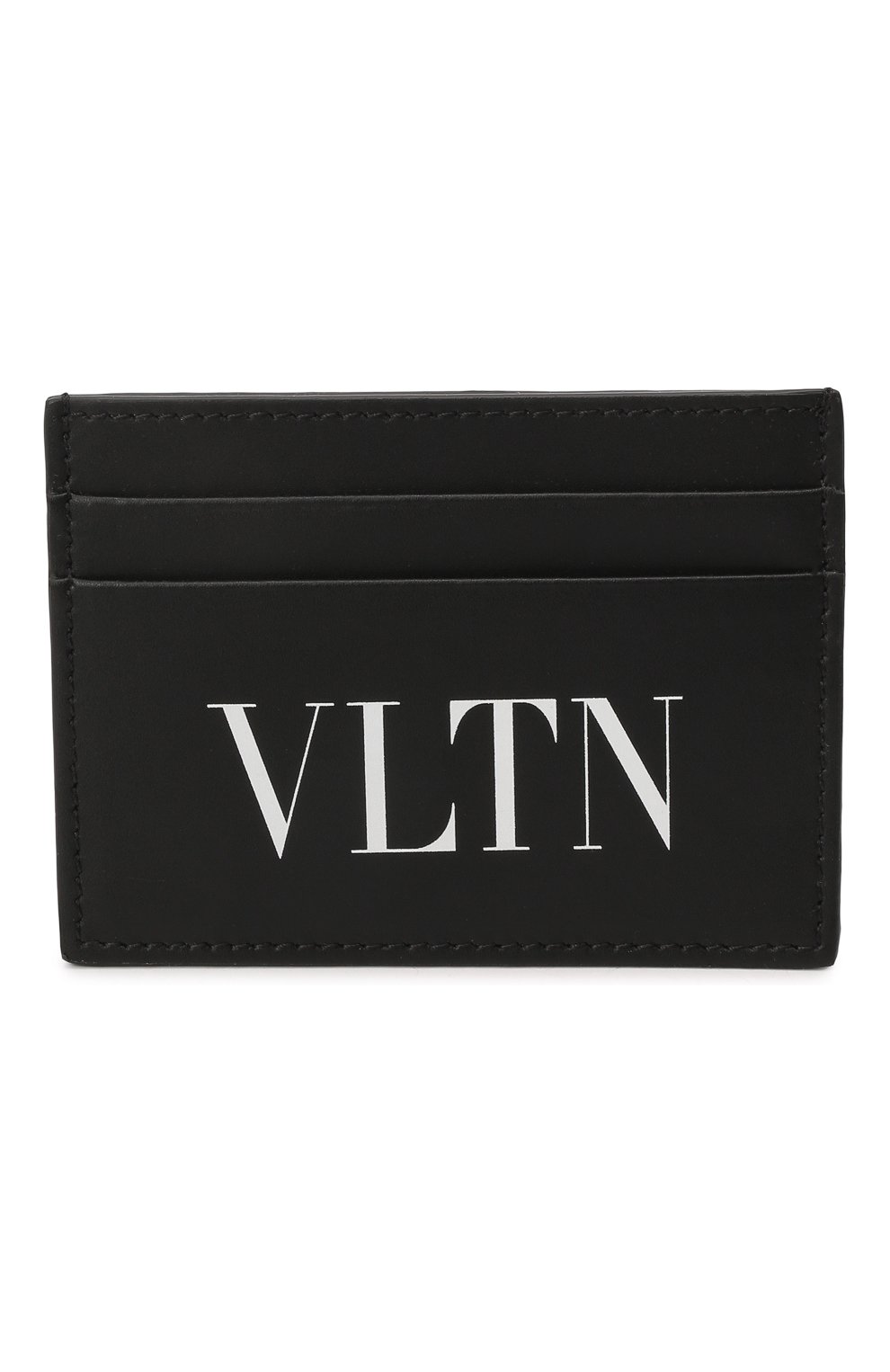 Мужской кожаный футляр для кредитных карт VALENTINO черного цвета, арт. XY2P0448/LVN | Фото 1 (Материал: Натуральная кожа)
