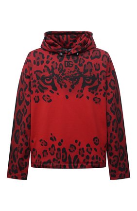 Мужской хлопковое худи DOLCE & GABBANA красного цвета по цене 85500 руб., арт. G9XA0T/HI7P5 | Фото 1 Мужской хлопковое худи DOLCE & GABBANA красного цвета, арт. G9XA0T/HI7P5 | Фото 1 (Длина (для топов): Стандартные; Материал внешний: Хлопок; Рукава: Длинные; Принт: С принтом; Мужское Кросс-КТ: Худи-одежда; Стили: Спорт-шик)