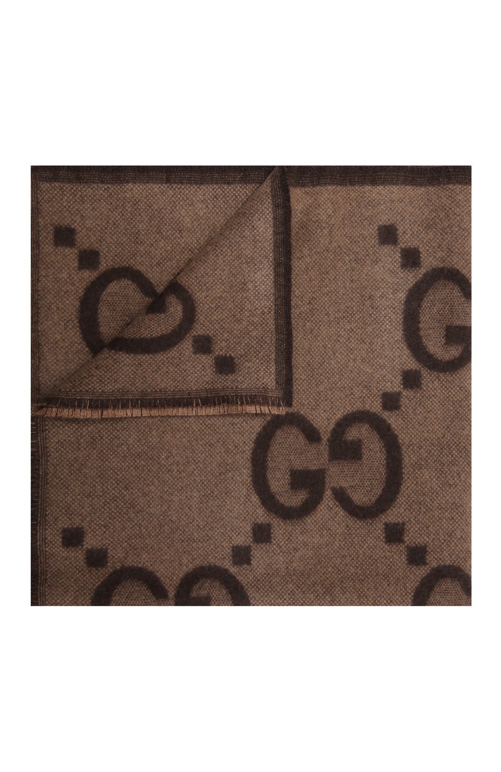 Детского кашемировое одеяло GUCCI коричневого цвета, арт. 678125/3KAAG | Фото 1