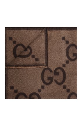 Детского кашемировое одеяло GUCCI коричневого цвета, арт. 678125/3KAAG | Фото 1
