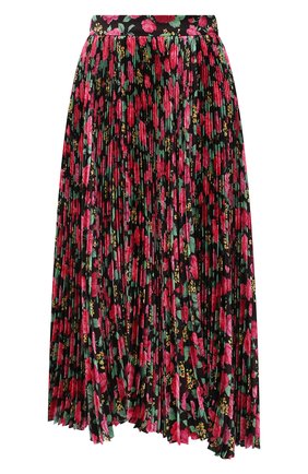 Женская плиссированная юбка BALENCIAGA розового цвета, арт. 680310/TLL82 | Фото 1 (Материал внешний: Синтетический материал; Длина Ж (юбки, платья, шорты): Миди; Стили: Гламурный; Женское Кросс-КТ: Юбка-одежда, юбка-плиссе; Региональные ограничения белый список (Axapta Mercury): RU)