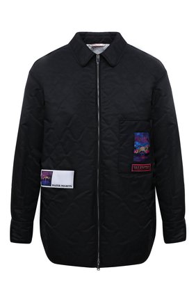 Мужская утепленная куртка VALENTINO черного цвета, арт. XV3CLH3680Y | Фото 1 (Материал внешний: Синтетический материал; Рукава: Длинные; Материал подклада: Синтетический материал; Длина (верхняя одежда): До середины бедра; Мужское Кросс-КТ: утепленные куртки; Кросс-КТ: Куртка; Стили: Гранж)