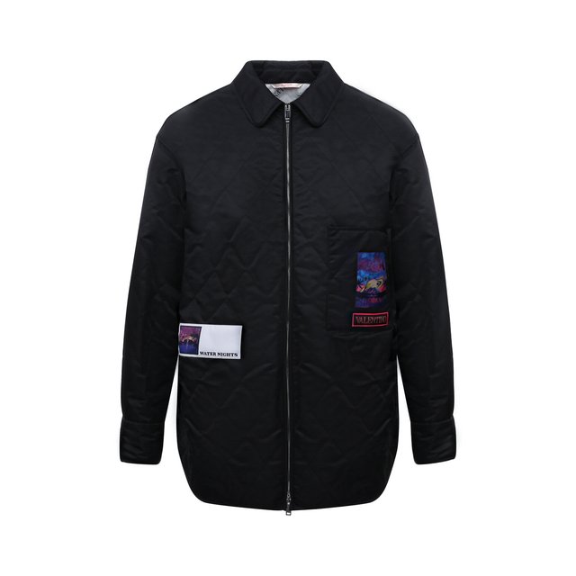 Утепленная куртка Valentino черного цвета