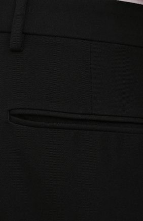 Мужские шерстяные брюки VALENTINO черного цвета, арт. XV3RBG005TN | Фото 5 (Материал внешний: Шерсть; Длина (брюки, джинсы): Стандартные; Случай: Повседневный; Стили: Минимализм; Материал подклада: Купро)