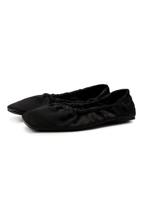 Женские текстильные балетки bardo JIMMY CHOO черного цвета по цене 34500 руб., арт. BARD0 FLAT/SAT | Фото 1 Женские текстильные балетки bardo JIMMY CHOO черного цвета, арт. BARD0 FLAT/SAT | Фото 1 (Подошва: Плоская; Материал внутренний: Текстиль, Натуральная кожа; Материал внешний: Текстиль; Каблук высота: Низкий)