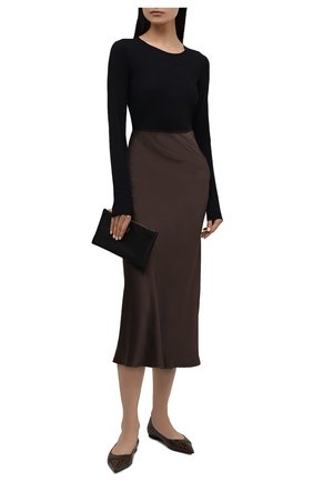 Женские кожаные балетки TOM FORD хаки цвета по цене 56850 руб., арт. W3031N-LCL226 | Фото 2 Женские кожаные балетки TOM FORD хаки цвета, арт. W3031N-LCL226 | Фото 2 (Каблук высота: Низкий; Материал внутренний: Натуральная кожа; Подошва: Плоская; Материал внешний: Кожа)