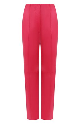 Женские кожаные брюки GIORGIO ARMANI фуксия цвета по цене 348500 руб., арт. IAP01P/IAP07 | Фото 1 Женские кожаные брюки GIORGIO ARMANI фуксия цвета, арт. IAP01P/IAP07 | Фото 1 (Материал внешний: Натуральная кожа; Материал подклада: Синтетический материал; Длина (брюки, джинсы): Стандартные; Стили: Гламурный; Женское Кросс-КТ: Брюки-одежда; Силуэт Ж (брюки и джинсы): Прямые; Одежда: Одежда)