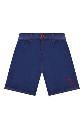 Детские джинсовые шорты GUCCI синего цвета, арт. 680088/XDBVU | Фото 1 (Кросс-КТ: Деним)