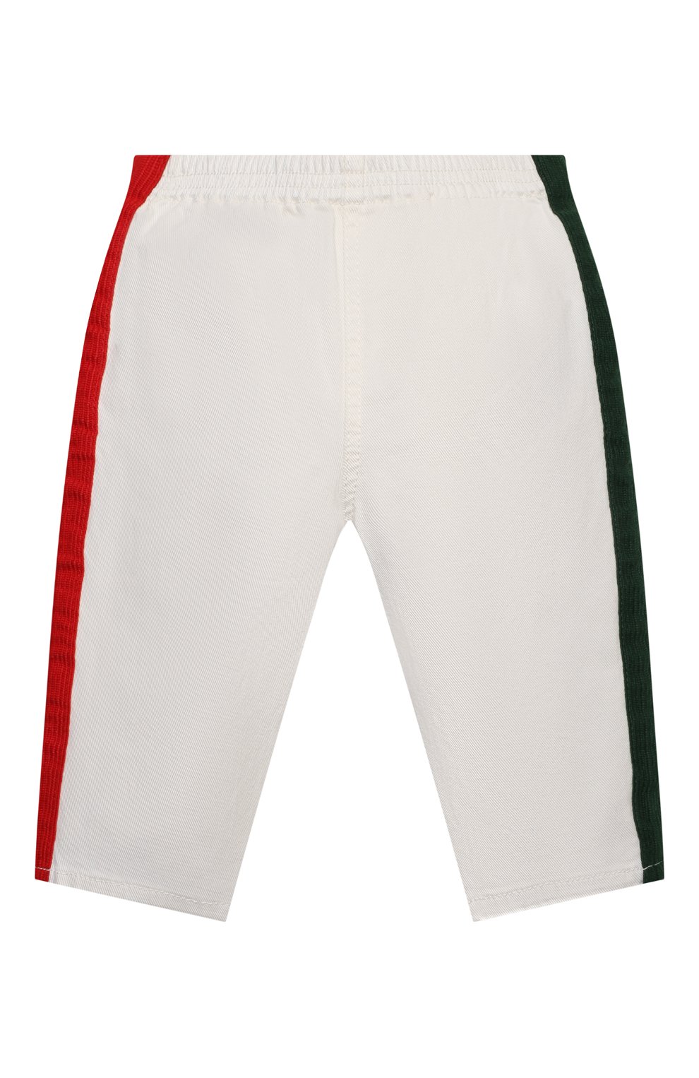 Детские хлопковые брюки GUCCI белого цвета, арт. 679200/XDBUK | Фото 1 (Кросс-КТ НВ: Брюки)