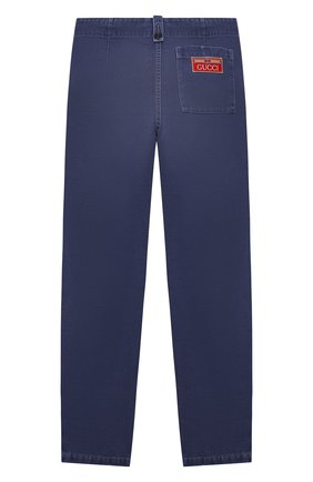 Детские джинсы из хлопка и льна GUCCI синего цвета по цене 54250 руб., арт. 670839/XDBUQ | Фото 2 Детские джинсы из хлопка и льна GUCCI синего цвета, арт. 670839/XDBUQ | Фото 2 (Материал внешний: Лен, Хлопок; Детали: Однотонный; Ростовка одежда: 10 - 11 лет | 140 - 146см, 12 лет | 152 см, 5 лет | 110 см, 6 лет | 116 см, 8 лет | 128 см)