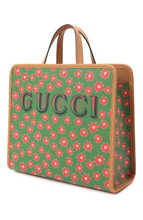 Детская сумка GUCCI зеленого цвета по цене 75200 руб., арт. 630542/UR4AN | Фото 2 Детская сумка GUCCI зеленого цвета, арт. 630542/UR4AN | Фото 2 (Материал: Текстиль)