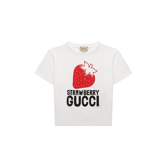 Хлопковая футболка Gucci 609675/XJD25