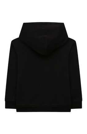 Детский хлопковое худи DOLCE & GABBANA черного цвета по цене 20900 руб., арт. L4JWBM/G7BQE/2-6 | Фото 2 Детский хлопковое худи DOLCE & GABBANA черного цвета, арт. L4JWBM/G7BQE/2-6 | Фото 2 (Рукава: Длинные; Материал внешний: Хлопок; Мальчики Кросс-КТ: Толстовка-одежда; Ростовка одежда: 2 года | 92 см, 5 лет | 110 см, 6 лет | 116 см)