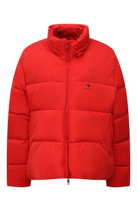 Женская утепленная куртка BALENCIAGA красного цвета, арт. 675212/TG011 | Фото 1 (Длина (верхняя одежда): До середины бедра; Материал внешний: Синтетический материал; Стили: Спорт-шик; Рукава: Длинные; Материал подклада: Синтетический материал; Кросс-КТ: Пуховик, Утепленный, Куртка; Региональные ограничения белый список (Axapta Mercury): RU)