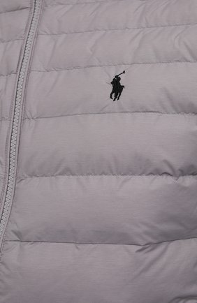 Мужская утепленная куртка POLO RALPH LAUREN серого цвета, арт. 710810897 | Фото 5 (Кросс-КТ: Куртка; Рукава: Длинные; Материал внешний: Синтетический материал; Мужское Кросс-КТ: утепленные куртки; Материал подклада: Синтетический материал; Длина (верхняя одежда): Короткие; Стили: Кэжуэл)