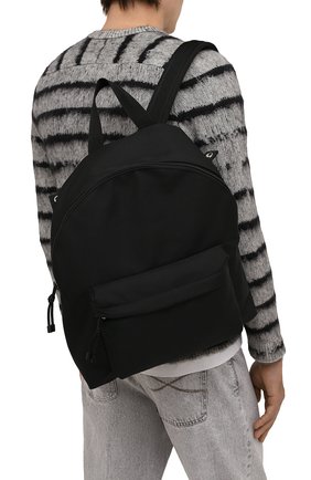 Мужской текстильный рюкзак vltn VALENTINO черного цвета, арт. XY2B0A98/HQH | Фото 2 (Ремень/цепочка: На ремешке; Материал: Текстиль; Размер: large)