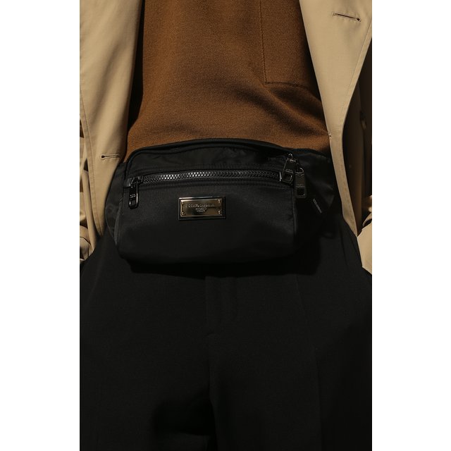 фото Текстильная поясная сумка nero sicilia dolce & gabbana