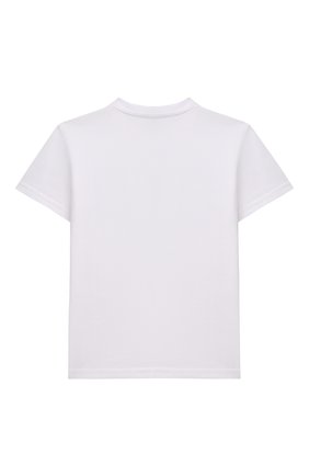 Детский хлопковая футболка DOLCE & GABBANA белого цвета, арт. L2JTAZ/G7CF8 | Фото 2