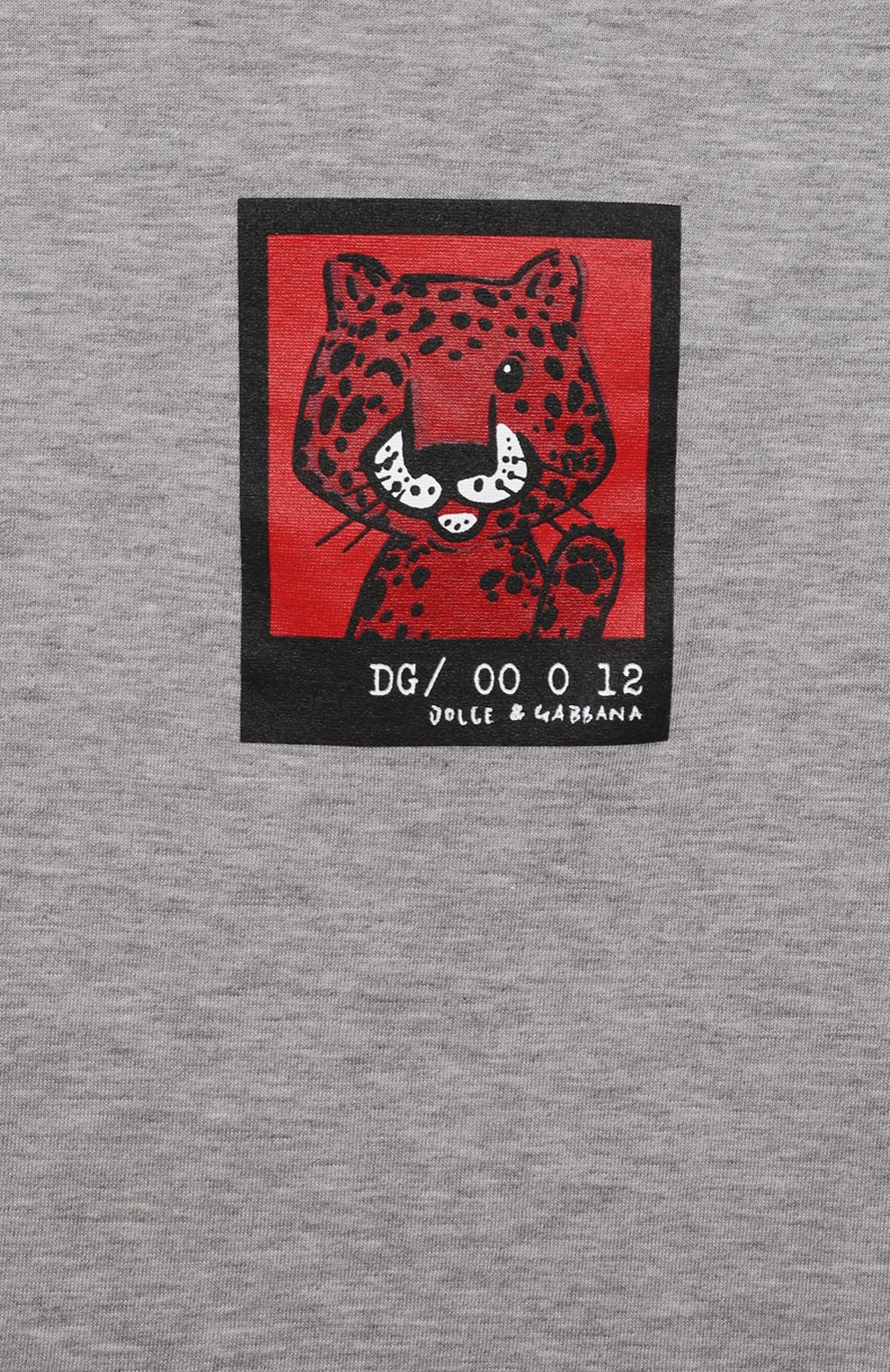 Детский хлопковая футболка DOLCE & GABBANA серого цвета, арт. L1JT8E/G7B2G | Фото 3 (Кросс-КТ НВ: Футболка)