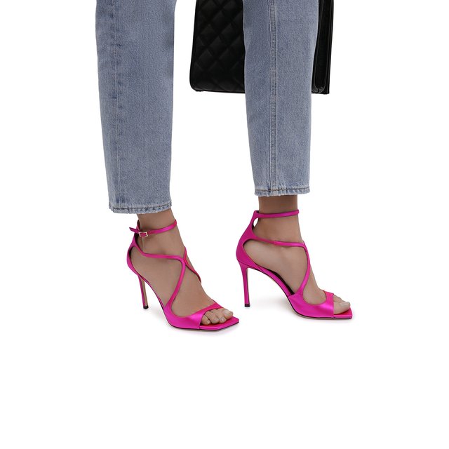 фото Текстильные босоножки azia 95 jimmy choo