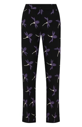 Женские брюки из шерсти и вискозы VALENTINO черного цвета по цене 150500 руб., арт. XB3RB3606VM | Фото 1 Женские брюки из шерсти и вискозы VALENTINO черного цвета, арт. XB3RB3606VM | Фото 1 (Материал внешний: Вискоза, Шерсть; Длина (брюки, джинсы): Стандартные; Женское Кросс-КТ: Брюки-одежда; Силуэт Ж (брюки и джинсы): Расклешенные; Стили: Романтичный)