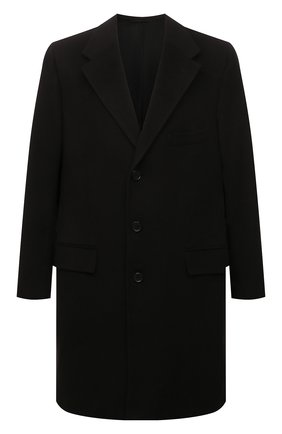 Мужской пальто из шерсти викуньи LORO PIANA черного цвета, арт. FAB2928/MTM/0016187 | Фото 1 (Длина (верхняя одежда): До колена; Рукава: Длинные; Мужское Кросс-КТ: пальто-верхняя одежда; Стили: Классический)