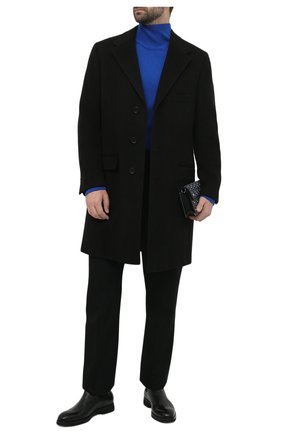 Мужской пальто из шерсти викуньи LORO PIANA черного цвета, арт. FAB2928/MTM/0016187 | Фото 2 (Длина (верхняя одежда): До колена; Рукава: Длинные; Мужское Кросс-КТ: пальто-верхняя одежда; Стили: Классический)