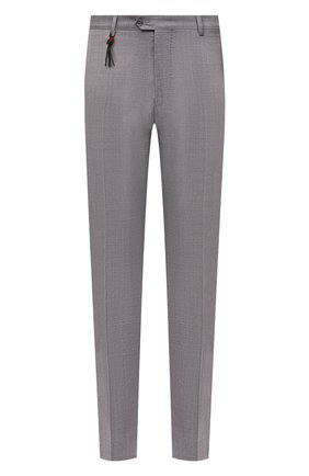 Мужские шерстяные брюки MARCO PESCAROLO серого цвета, арт. SLIM80/ZIP/4511 | Фото 1 (Длина (брюки, джинсы): Стандартные; Материал внешний: Шерсть; Материал подклада: Хлопок; Случай: Повседневный; Стили: Кэжуэл; Региональные ограничения белый список (Axapta Mercury): RU)