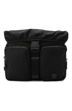 Мужская текстильная сумка BOSS черного цвета, арт. 50466340 | Фото 1 (Ремень/цепочка: На ремешке; Материал: Текстиль; Размер: medium)