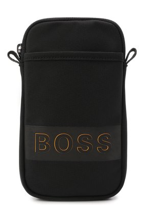 Мужская сумка BOSS черного цвета, арт. 50466419 | Фото 1 (Размер: mini; Ремень/цепочка: На ремешке; Материал: Текстиль)