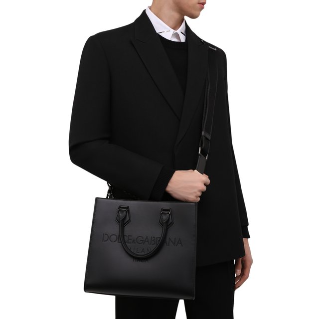 фото Кожаная сумка-тоут edge dolce & gabbana