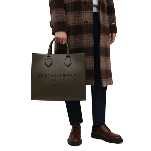 фото Кожаная сумка-тоут edge dolce & gabbana