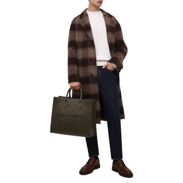 фото Кожаная сумка-тоут edge dolce & gabbana